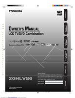 TOSHIBA 20HLV86OM Operating Manuals
